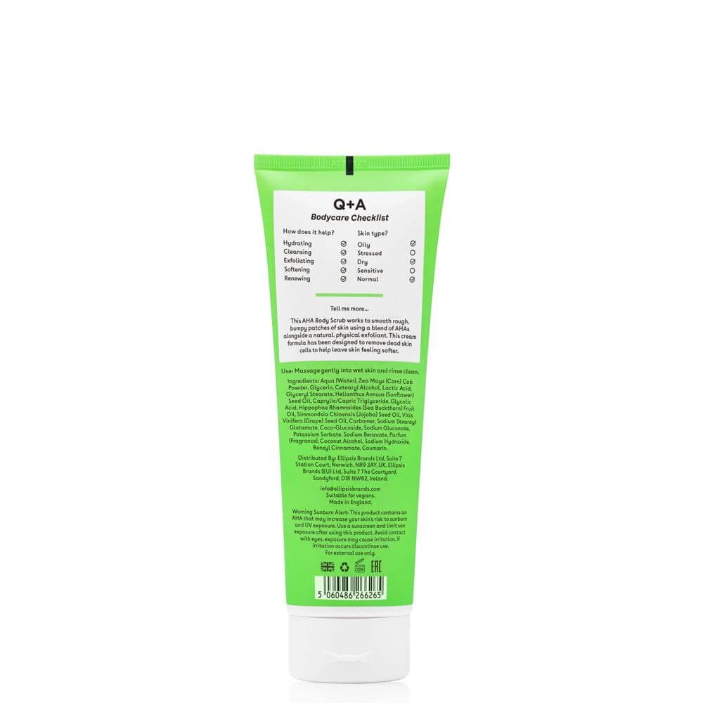 Q+A AHA Exfoliator Body Scrub